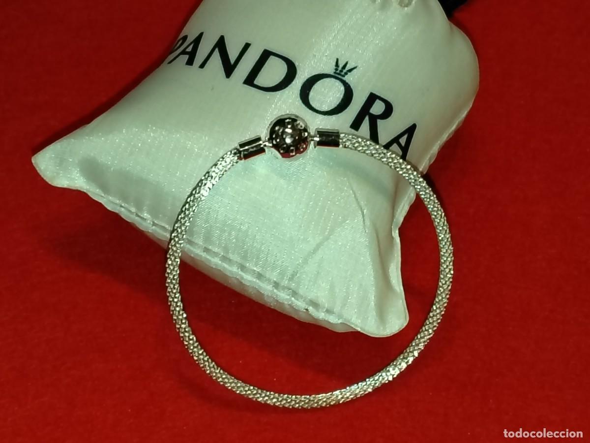 Schmuck: PULSERA PANDORA SACADA DE CAT&Aacute;LOGO, CLAS&Iacute;CA BRILLANTE CHAPADA EN PLATA (20 cm)