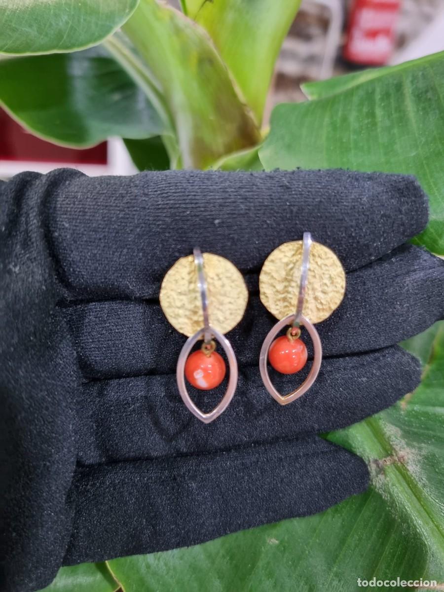 Joyeria: Pendientes de oro y coral - Foto 2