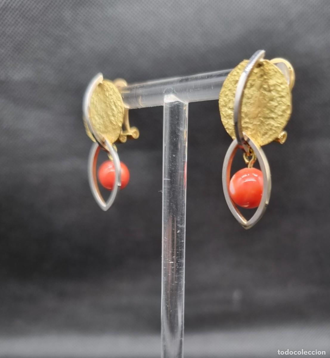 Joyeria: Pendientes de oro y coral - Foto 4