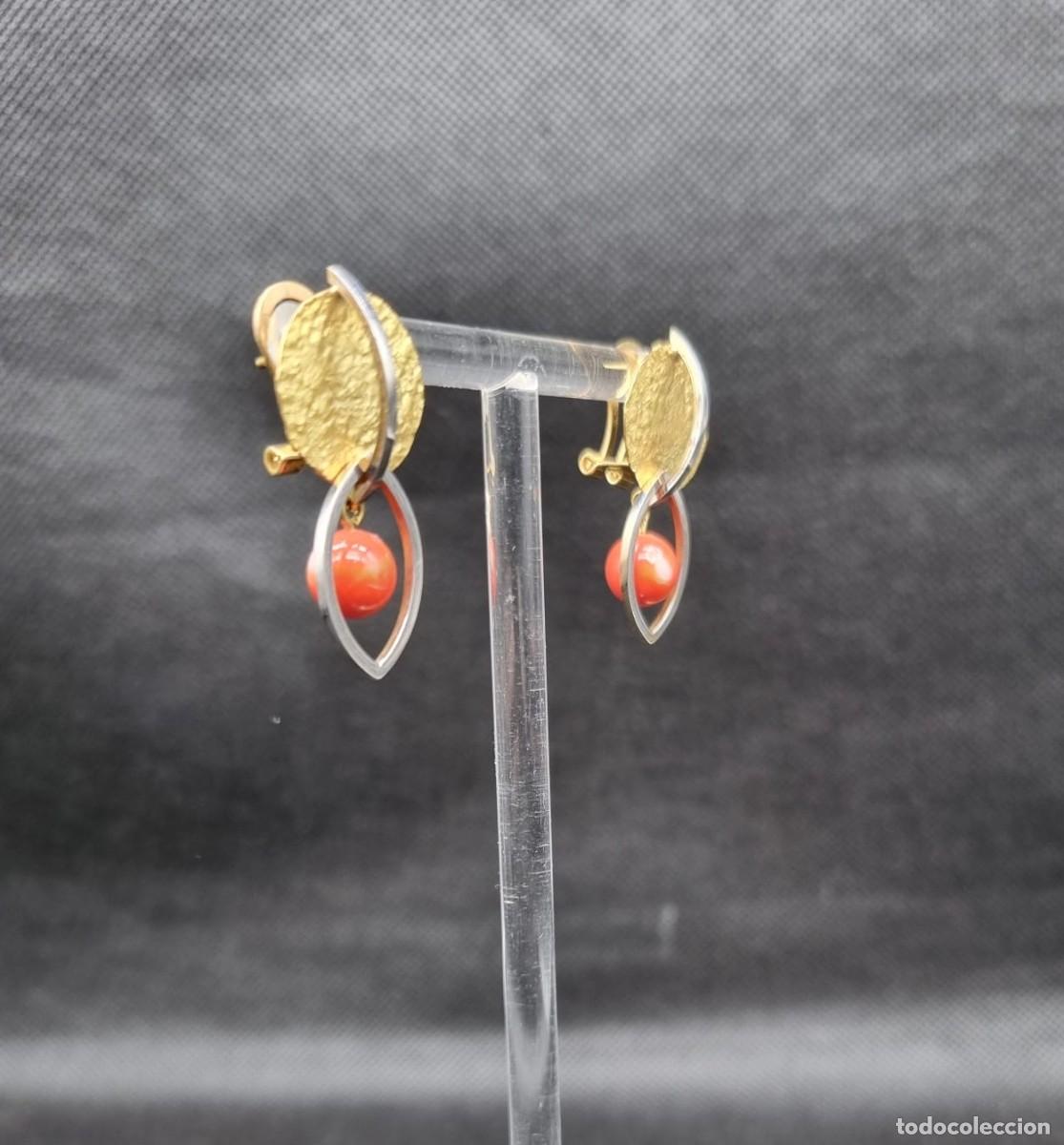 Joyeria: Pendientes de oro y coral - Foto 9