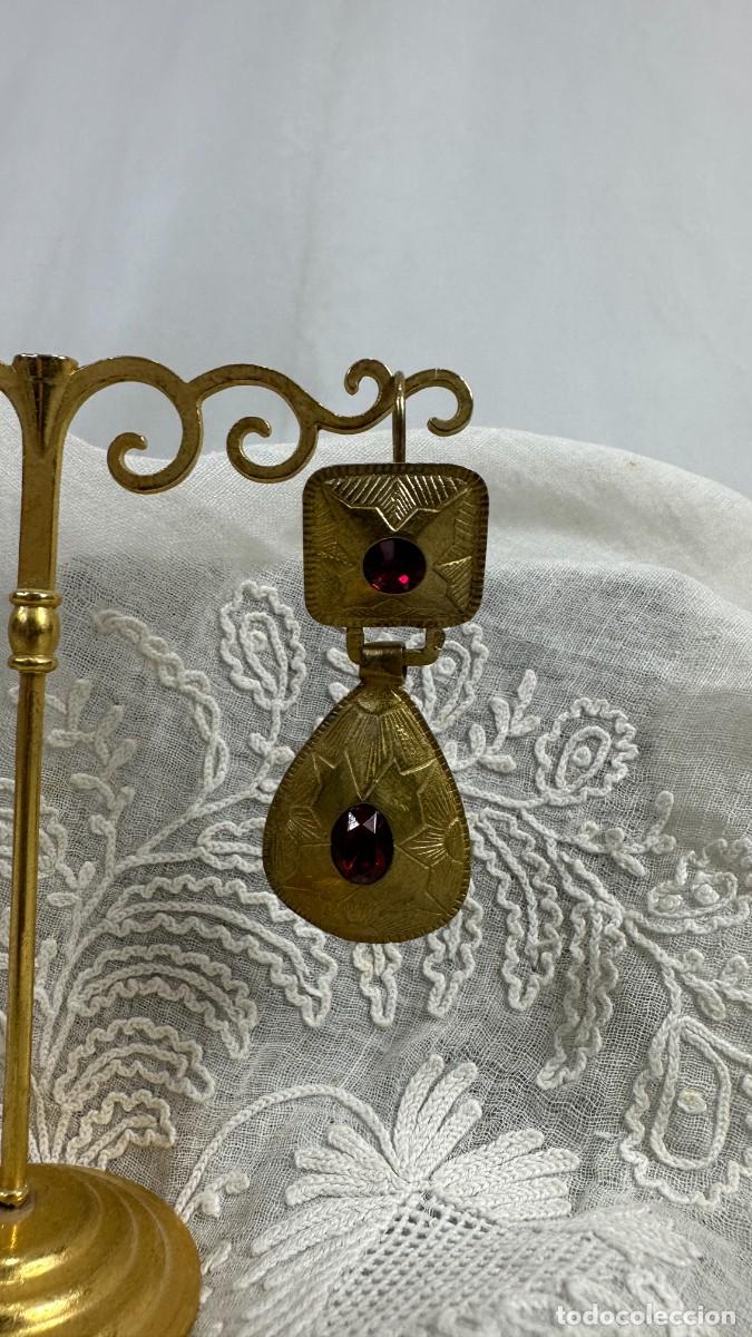 Joyeria: Pendientes de almendra. Piedra roja - Foto 4