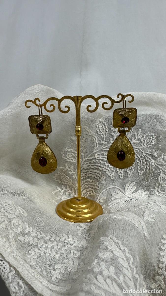 Joyeria: Pendientes de almendra. Piedra roja - Foto 5