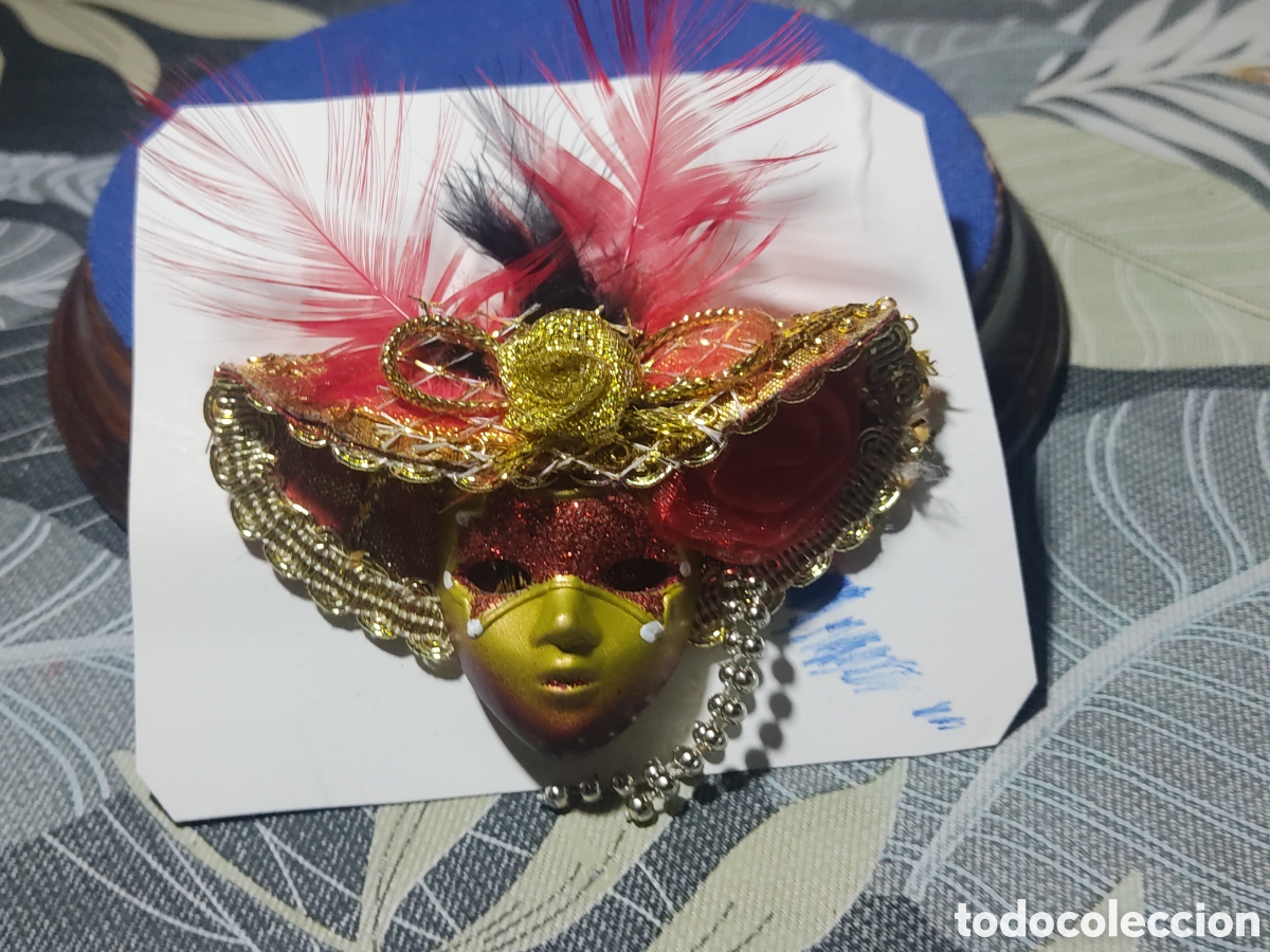 Joyeria: Broche mascara Venecia.