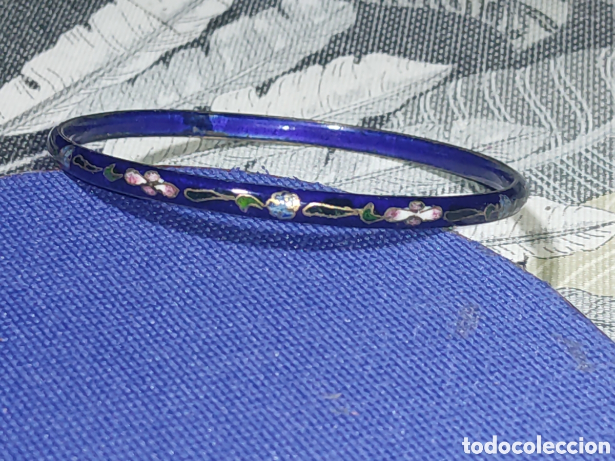 Joyeria: Pulsera de lat&oacute;n esmaltado o Cloisonne.Vintage
