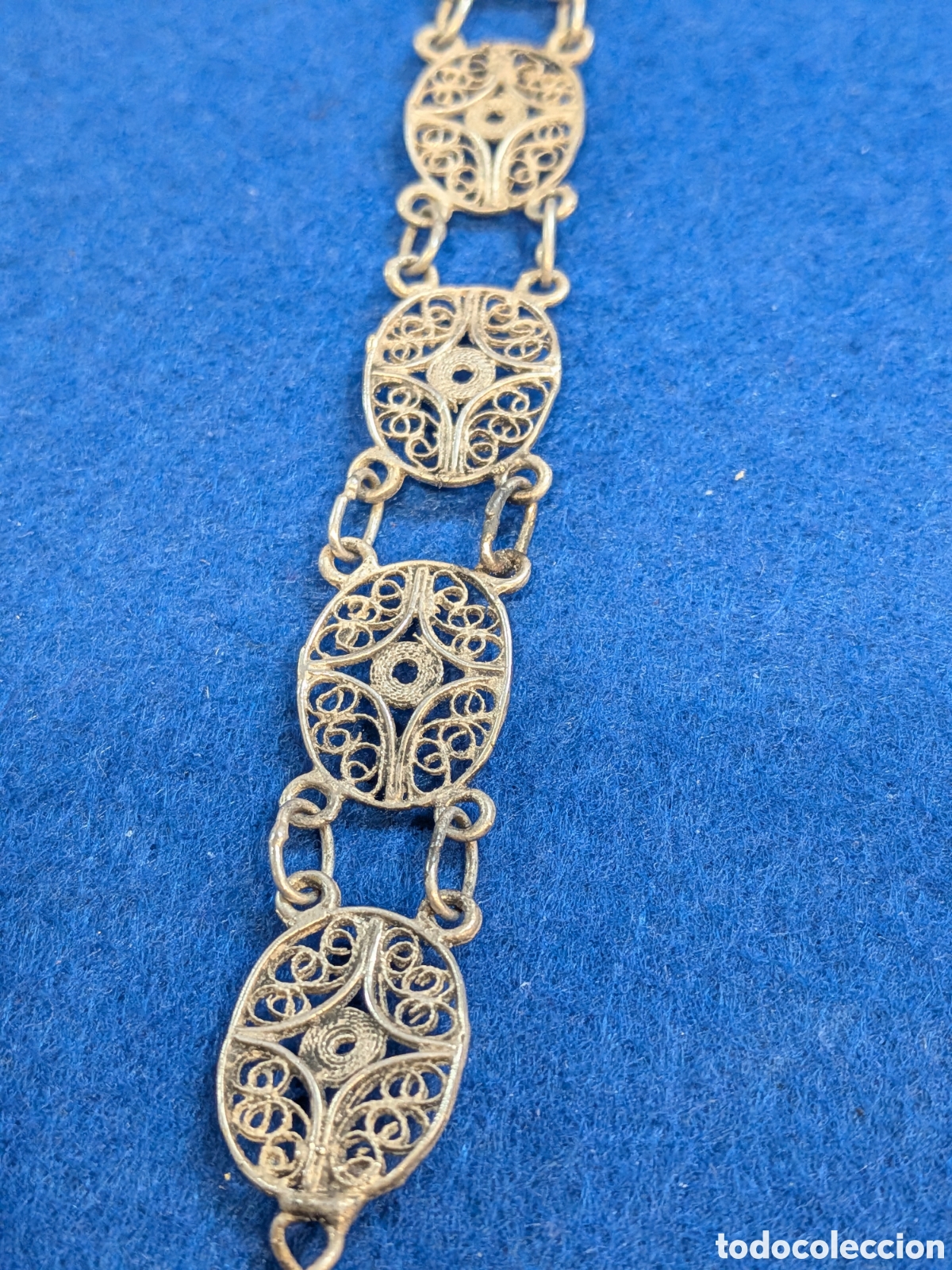 Joyeria: Pulsera antigua en filigrana de plata. REF-458/2 - Foto 2