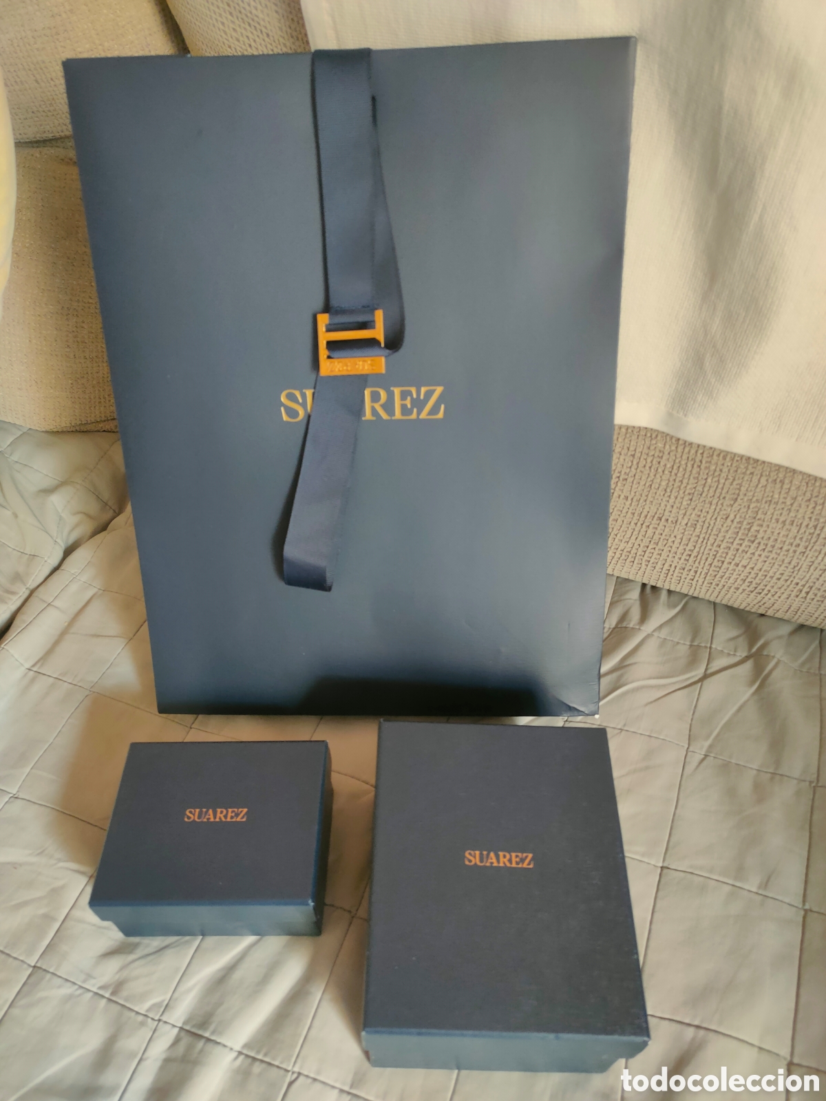 Joyeria: 2 cajas y bolsa Joyer&iacute;a Su&aacute;rez