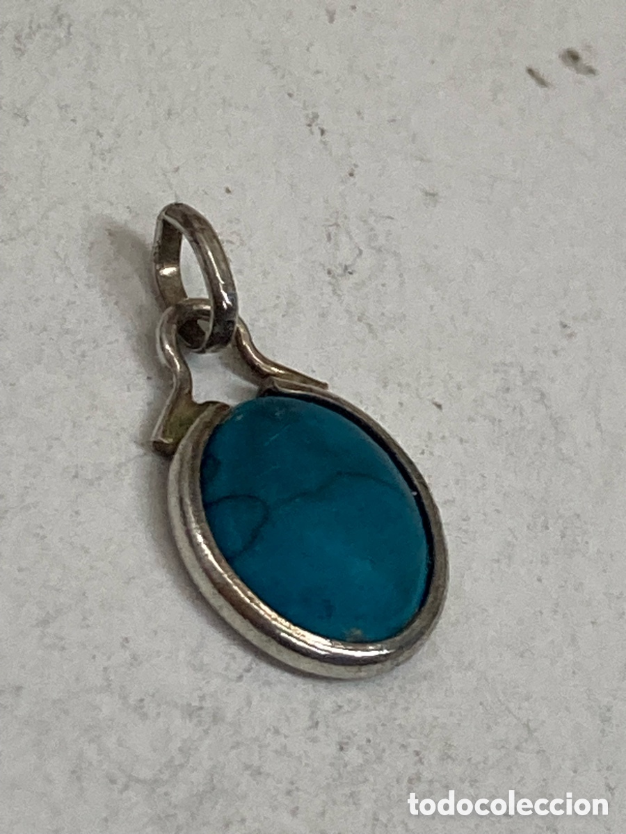 Jewelry: Colgante de plata turquesa C585