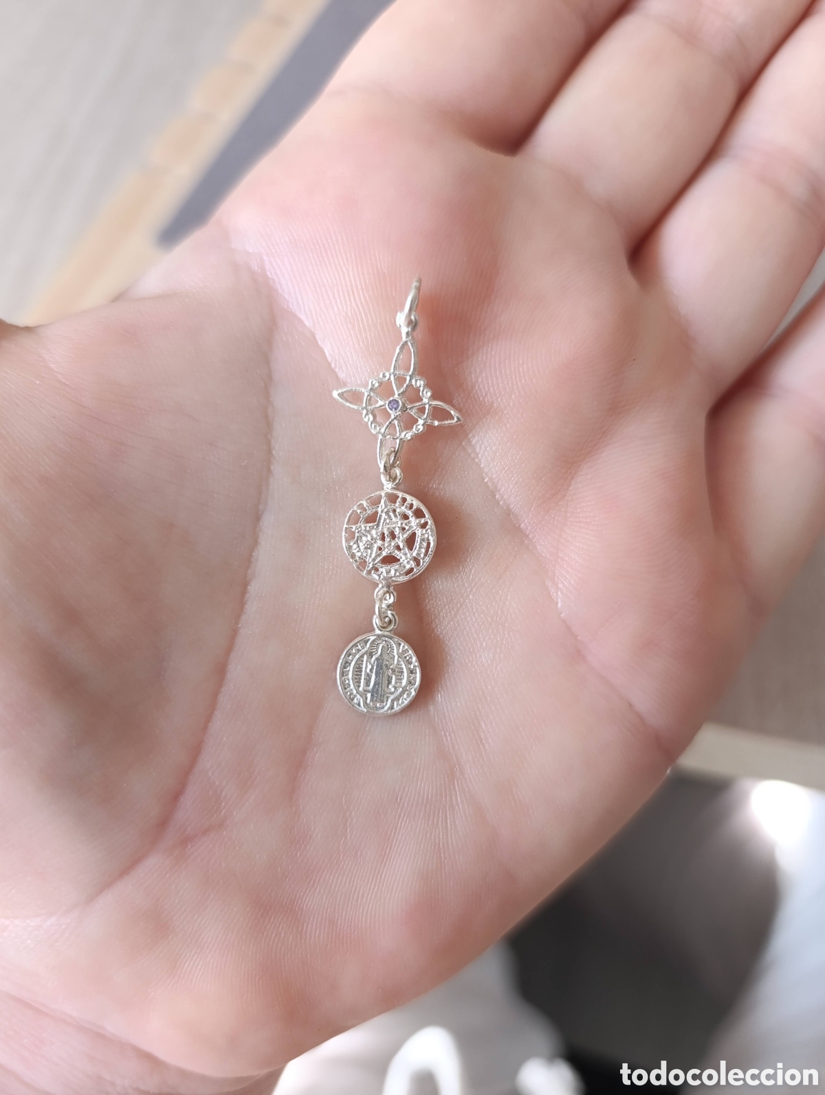 Joyeria: Triple protecci&oacute;n plata con circonita morada - Foto 3