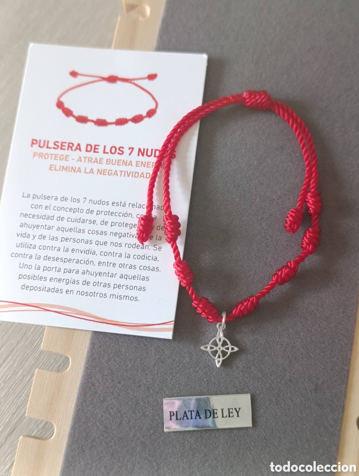 Joyeria: Pulsera 7 nudos con nudo de bruja