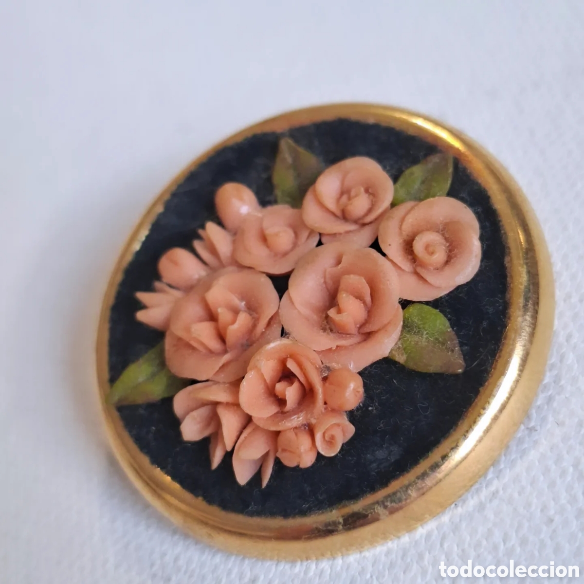 Joyeria: Broche Rosas A&ntilde;os 20 - Foto 1