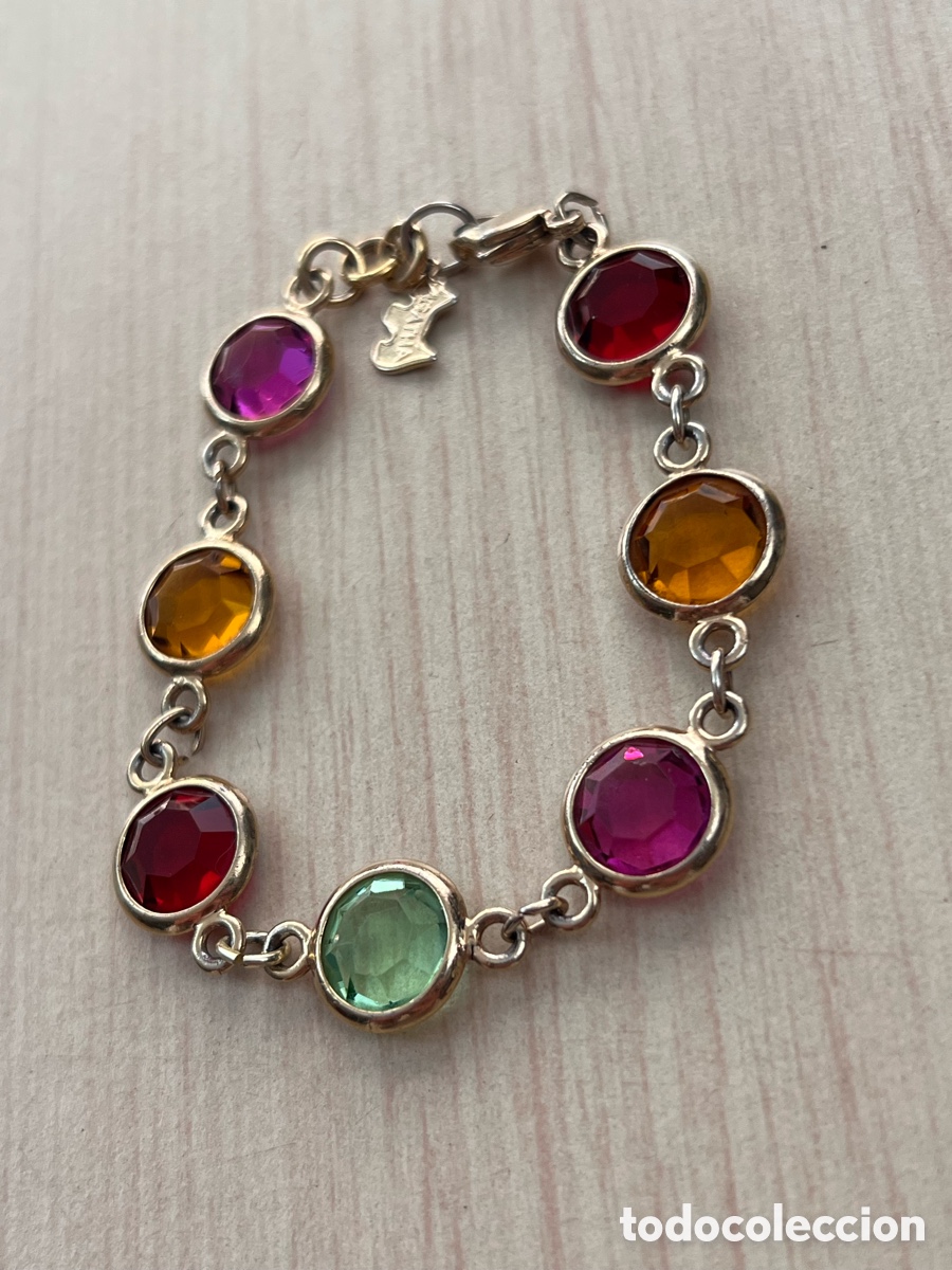 Joyeria: ✅ pulsera artesanal AGATHA chapado en oro
