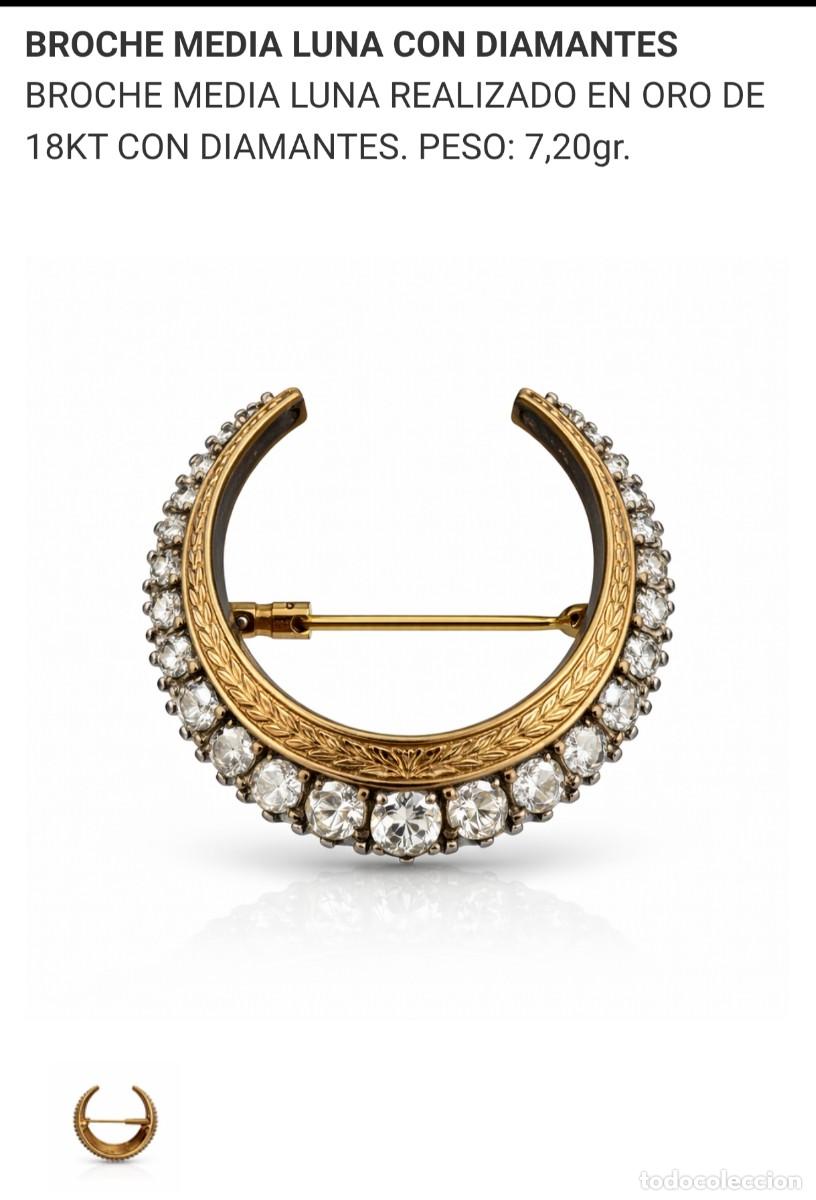 Joyeria: Broche isabelino oro 18k diamantes