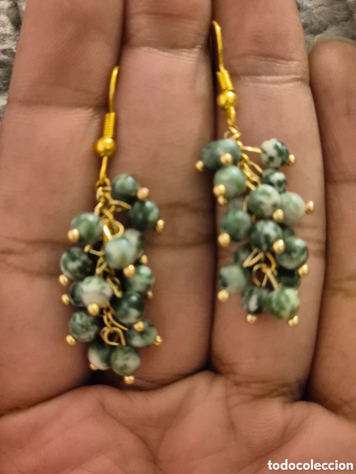 Joyeria: Pendientes artesanos dise&ntilde;o racimo