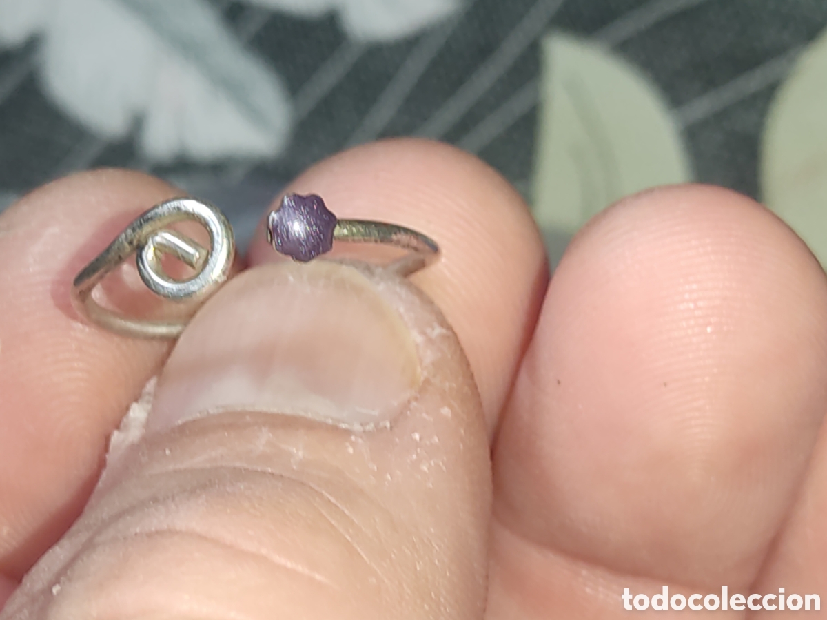 Joyeria: Fino anillo de plata con piedrecita lapisl&aacute;zuli.Vintage