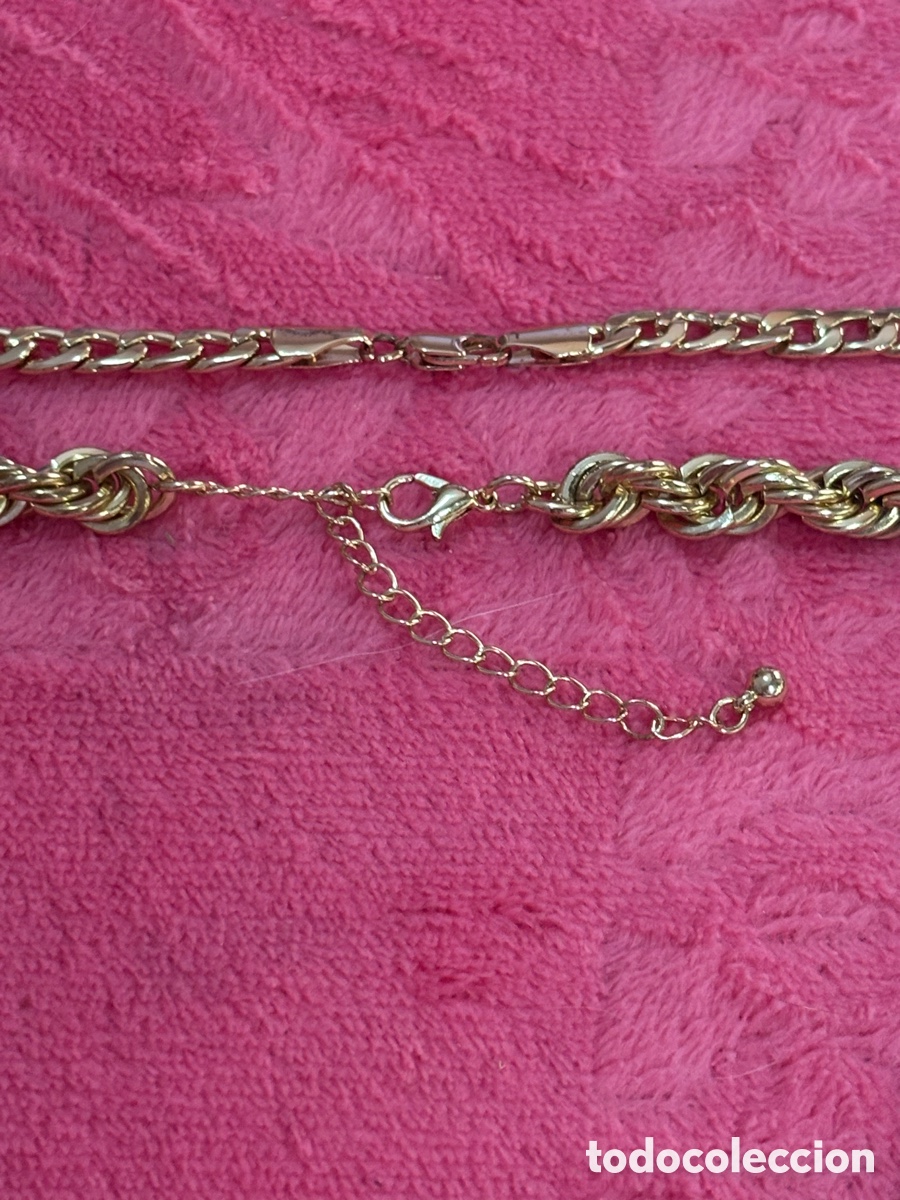 Joyeria: Dos cadenas metal dorado - Foto 2