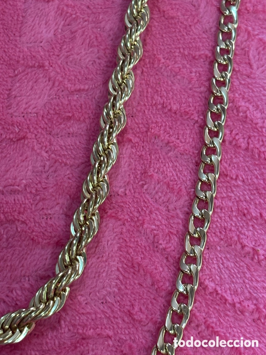 Joyeria: Dos cadenas metal dorado - Foto 3