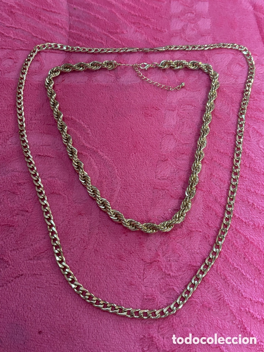 Joyeria: Dos cadenas metal dorado - Foto 4