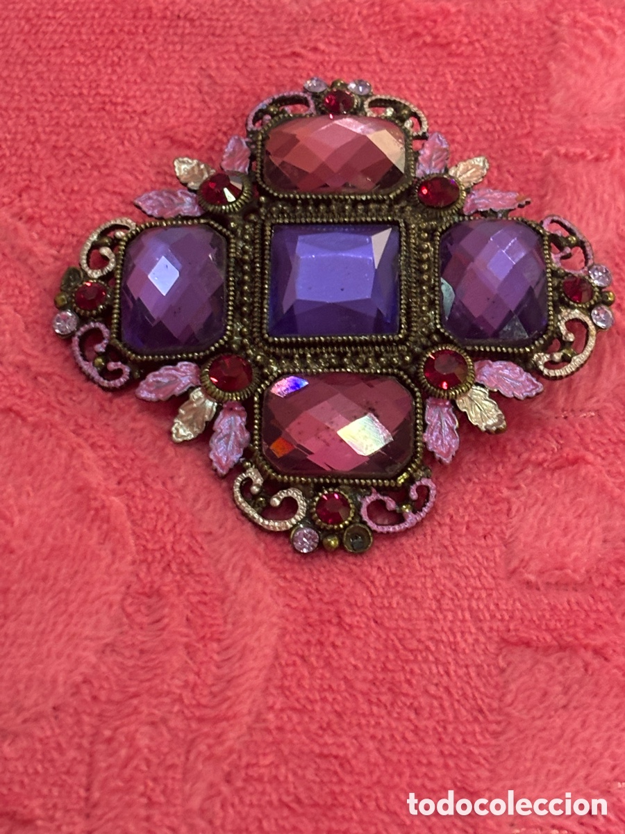 Joyeria: Broche cristales vintage - Foto 2