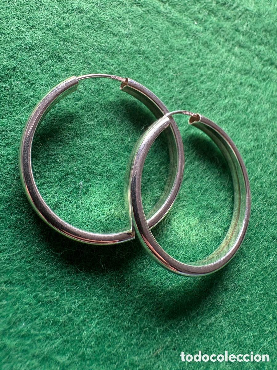 Joaillerie: Pendientes aros plata de ley (A3)