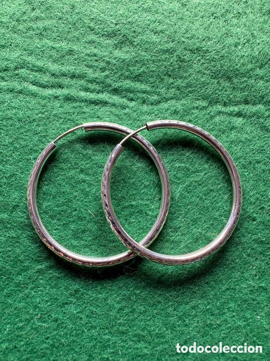 Joaillerie: Pendientes aros plata de ley (A3)