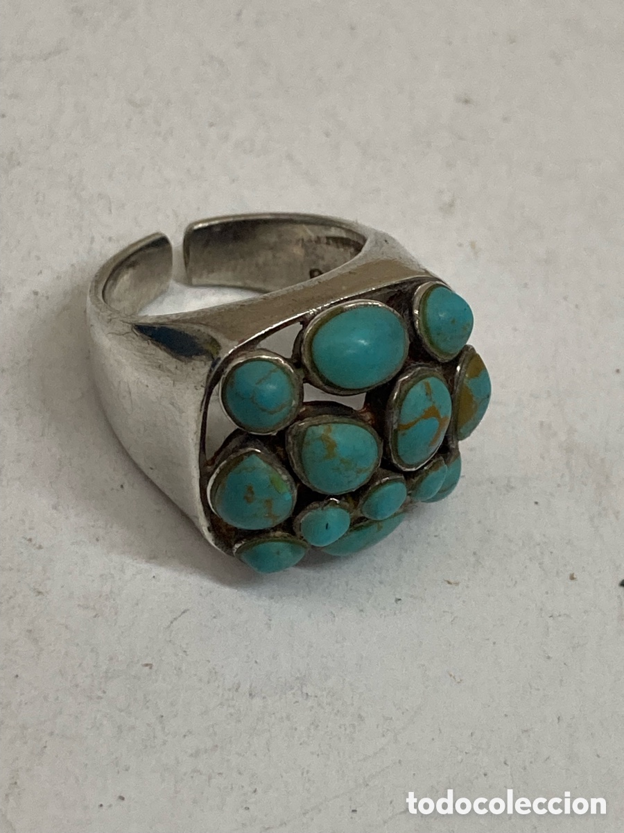 Joyeria: Anillo de plata turquesa S465