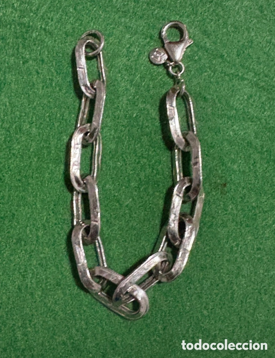 Joalharia: Pulsera plata de ley con eslabones (A16)