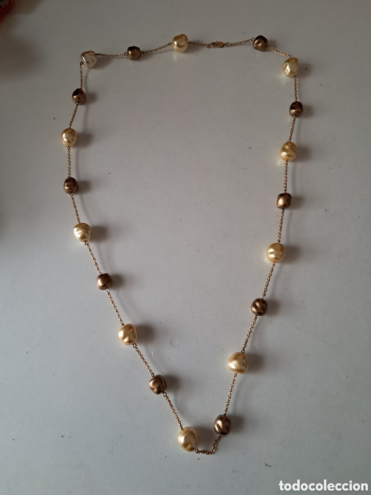 Joyeria: COLLAR DE PERLAS BARROCAS. LARGO 80 CM APROX. - Foto 2