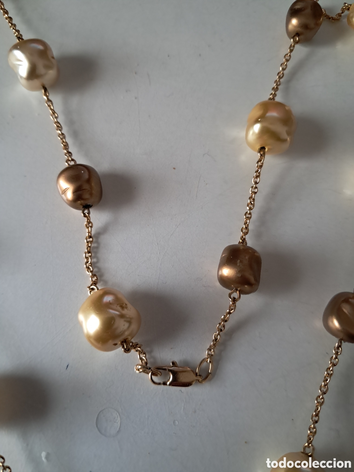 Joyeria: COLLAR DE PERLAS BARROCAS. LARGO 80 CM APROX. - Foto 3