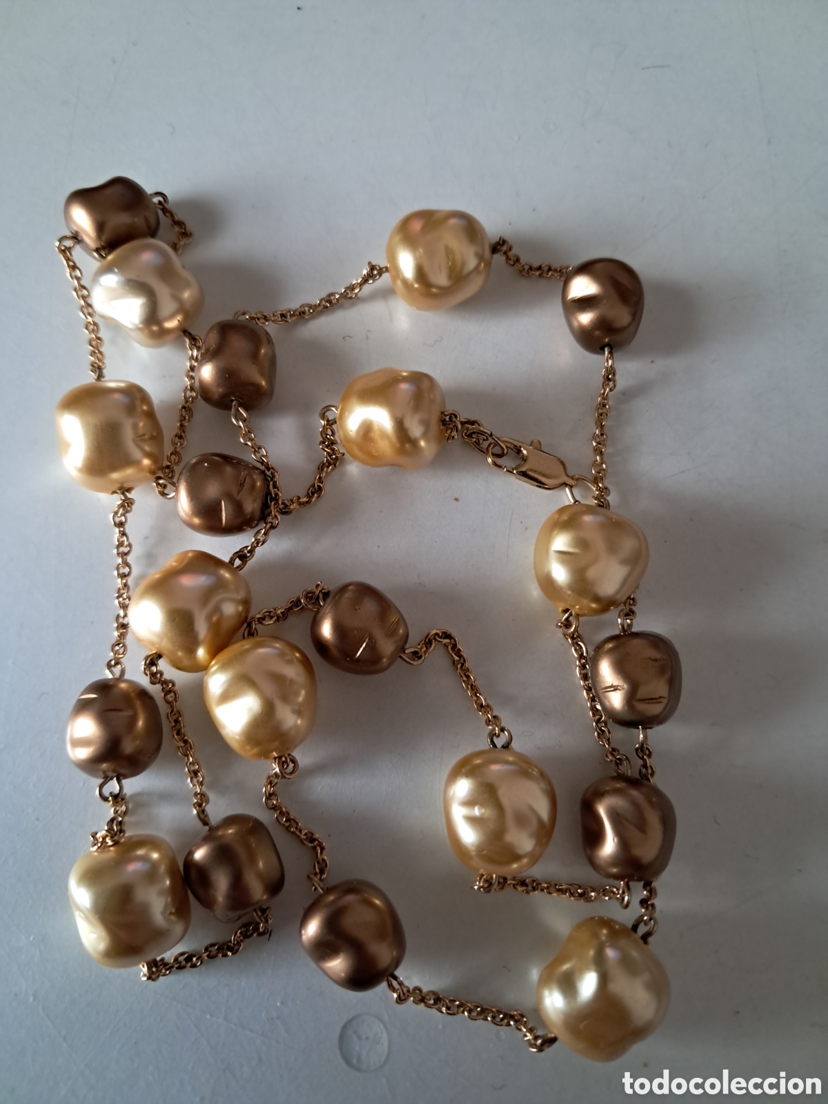 Joyeria: COLLAR DE PERLAS BARROCAS. LARGO 80 CM APROX. - Foto 4