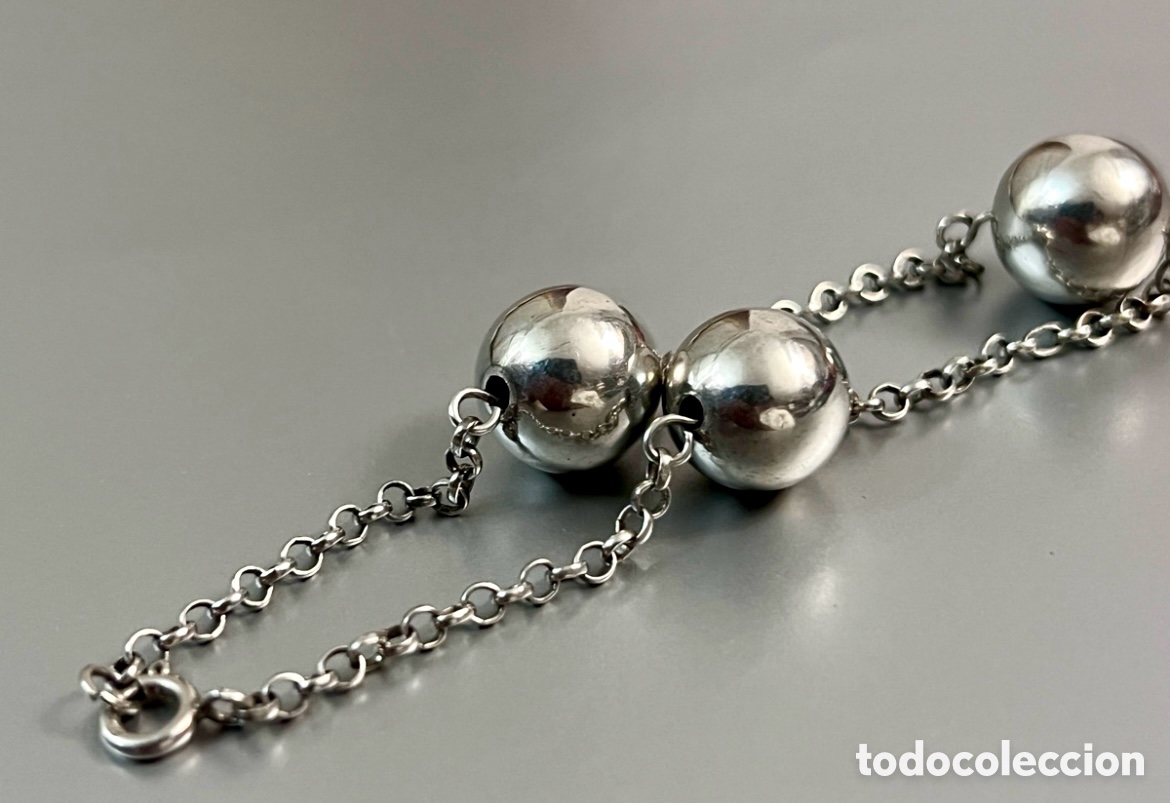 Joalharia: ✅ pulsera con bolas plata de ley 925 vintage