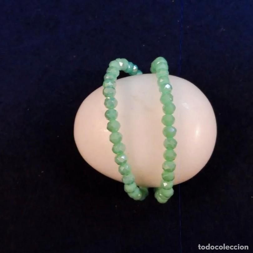 Joyeria: 2 PULSERAS ELASTICAS DE PIEDRAS 8 MM SWAROSKI AGUAMARINA