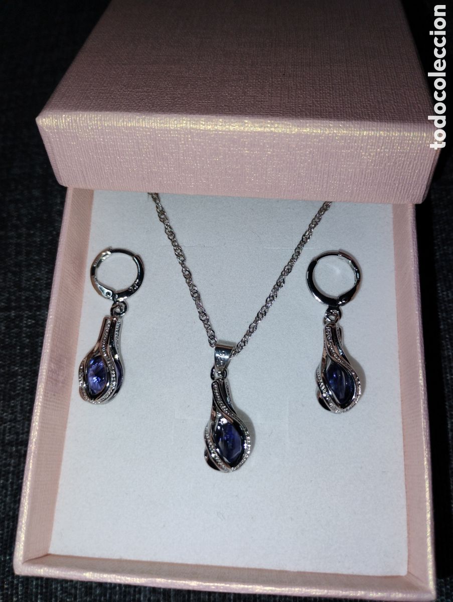 Joyeria: Conjunto de plata 925 y azul - Foto 2