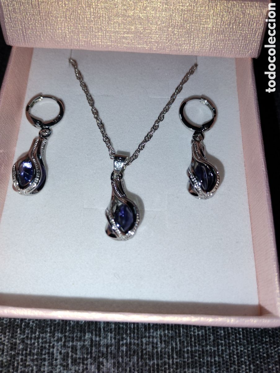Joyeria: Conjunto de plata 925 y azul - Foto 3