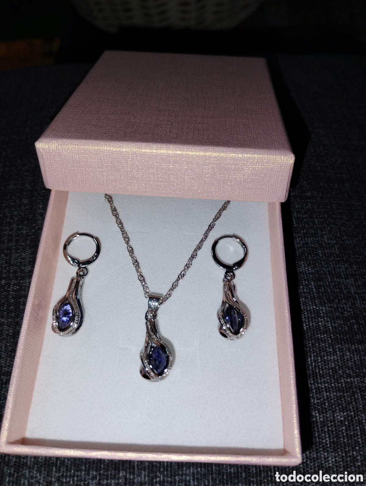 Joyeria: Conjunto de plata 925 y azul - Foto 1