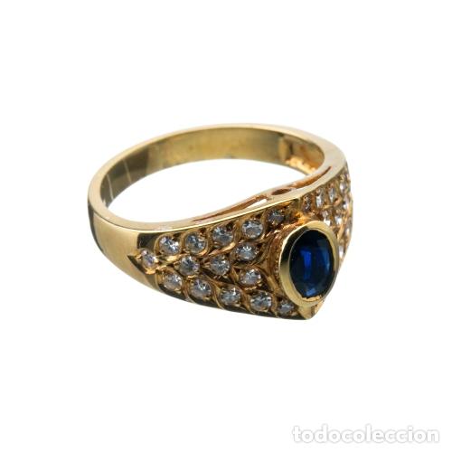 Joyeria: Anillo de oro de 19,2 quilates con diamantes - Foto 1