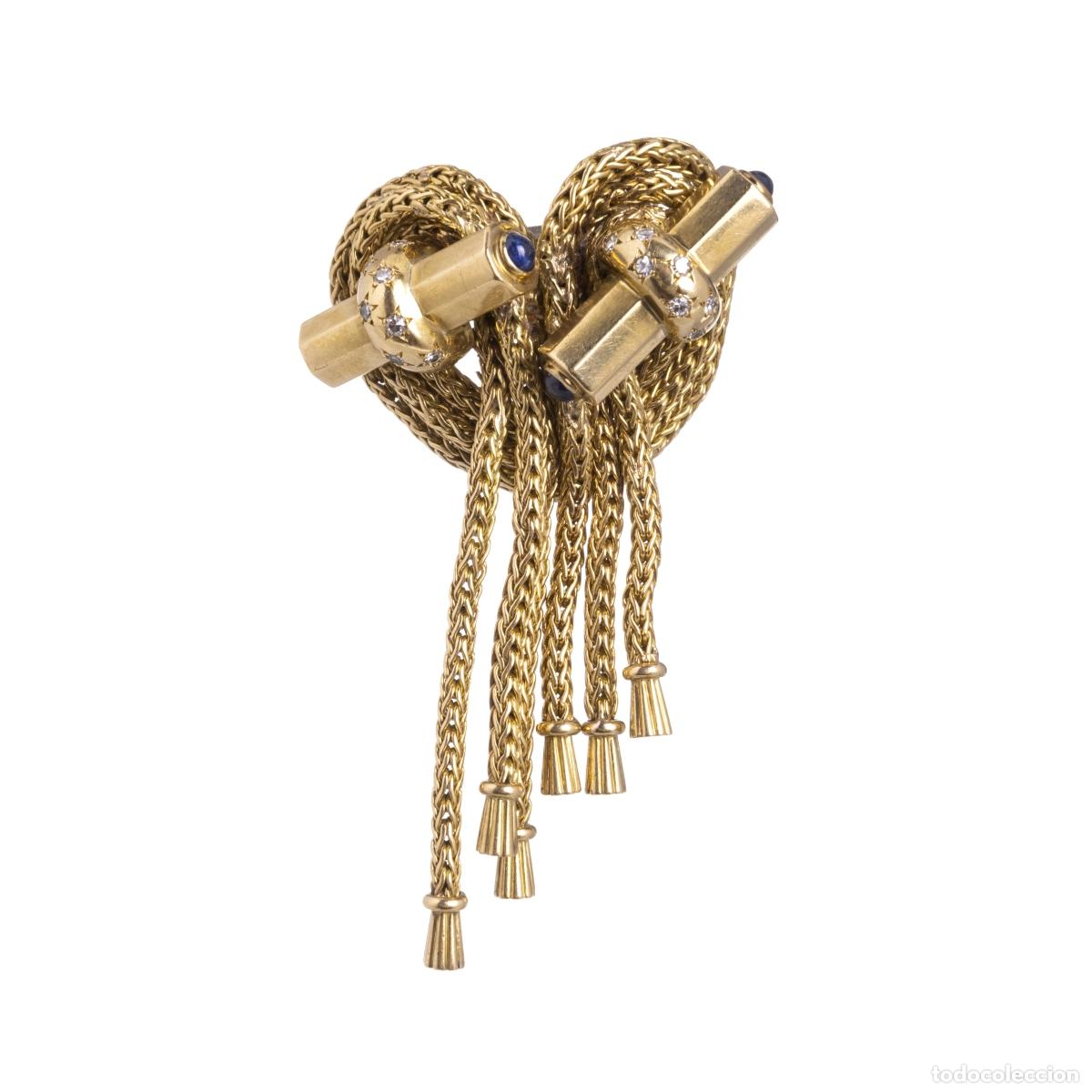 Joyeria: Broche Marchak de oro de 18 quilates - Art D&eacute;co - Siglo XIX