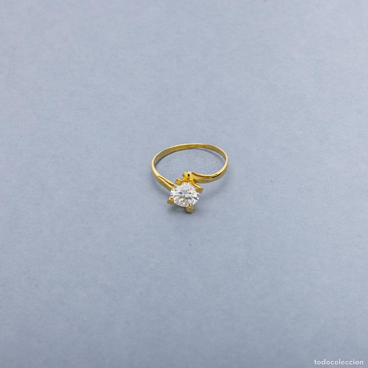Jewelry: Anillo de oro de 19,2 quilates con diamante