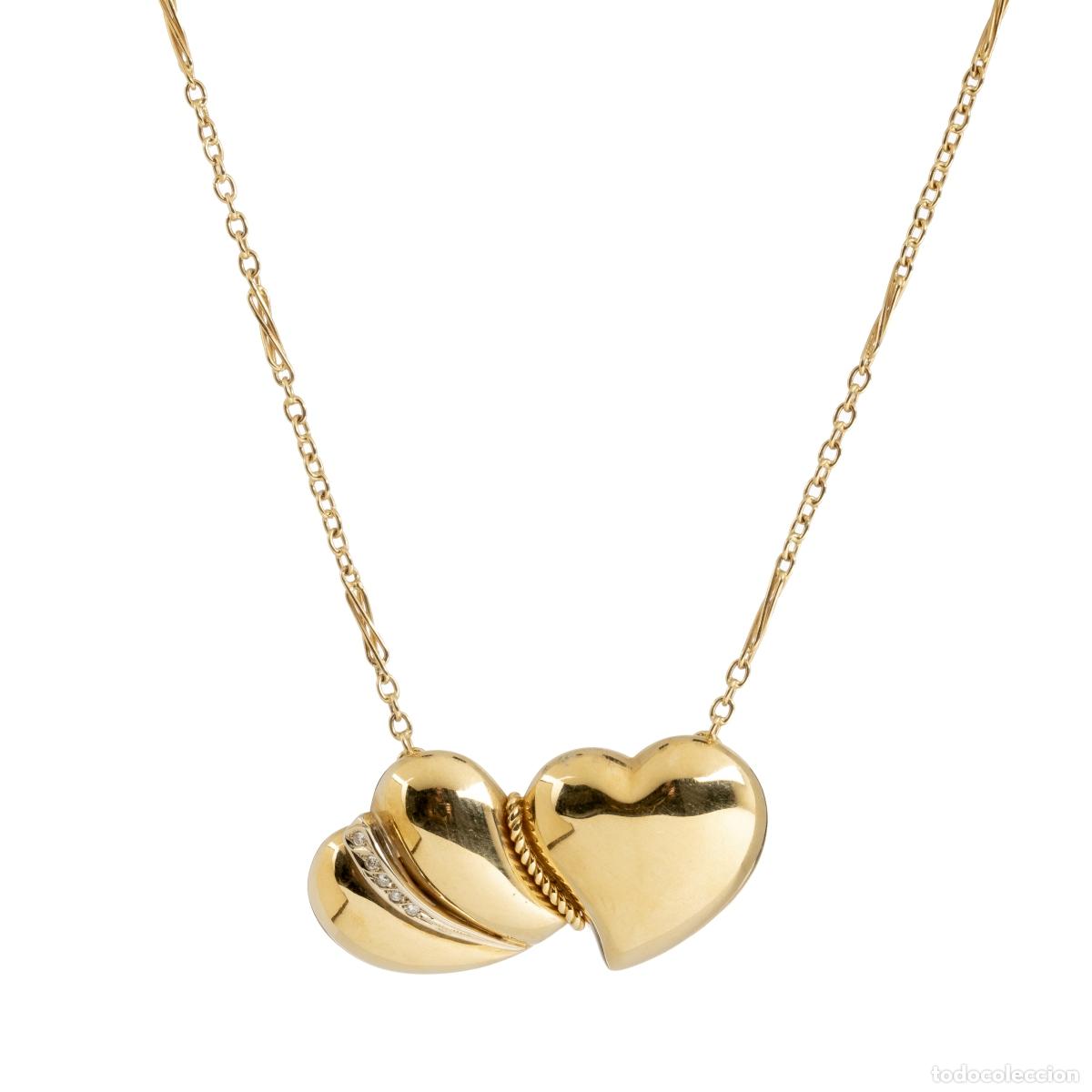 Jewelry: Collar de oro de 19,2 quilates y diamantes.