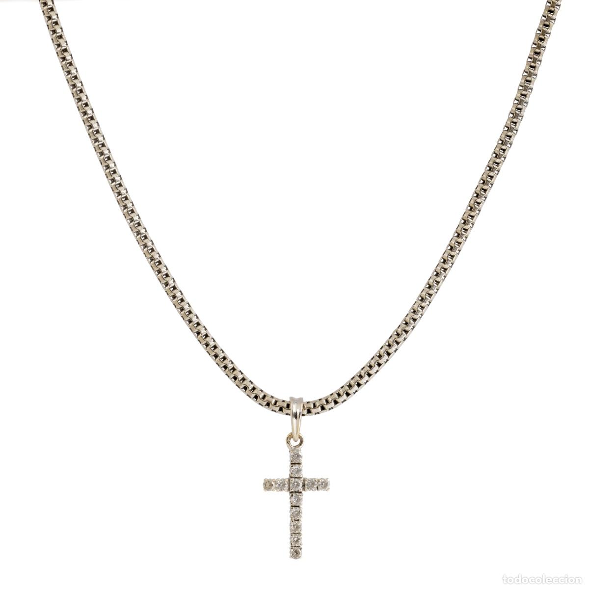 Joyeria: Collar de oro de 19,2 quilates con cruz - Foto 1