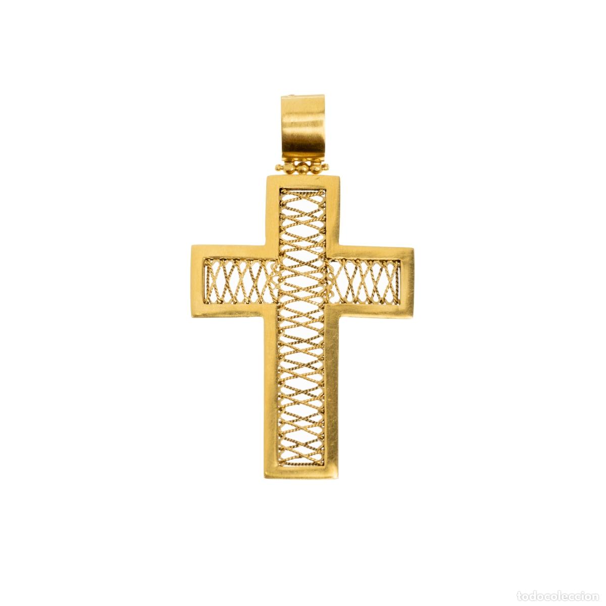 Schmuck: Cruz de oro de 19,2 quilates