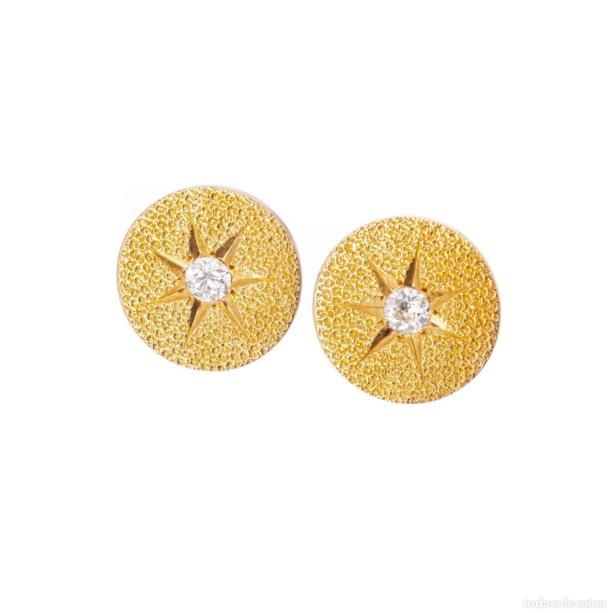 Joyeria: Par de gemelos en oro de 19,2 quilates - Art D&eacute;co - Foto 1