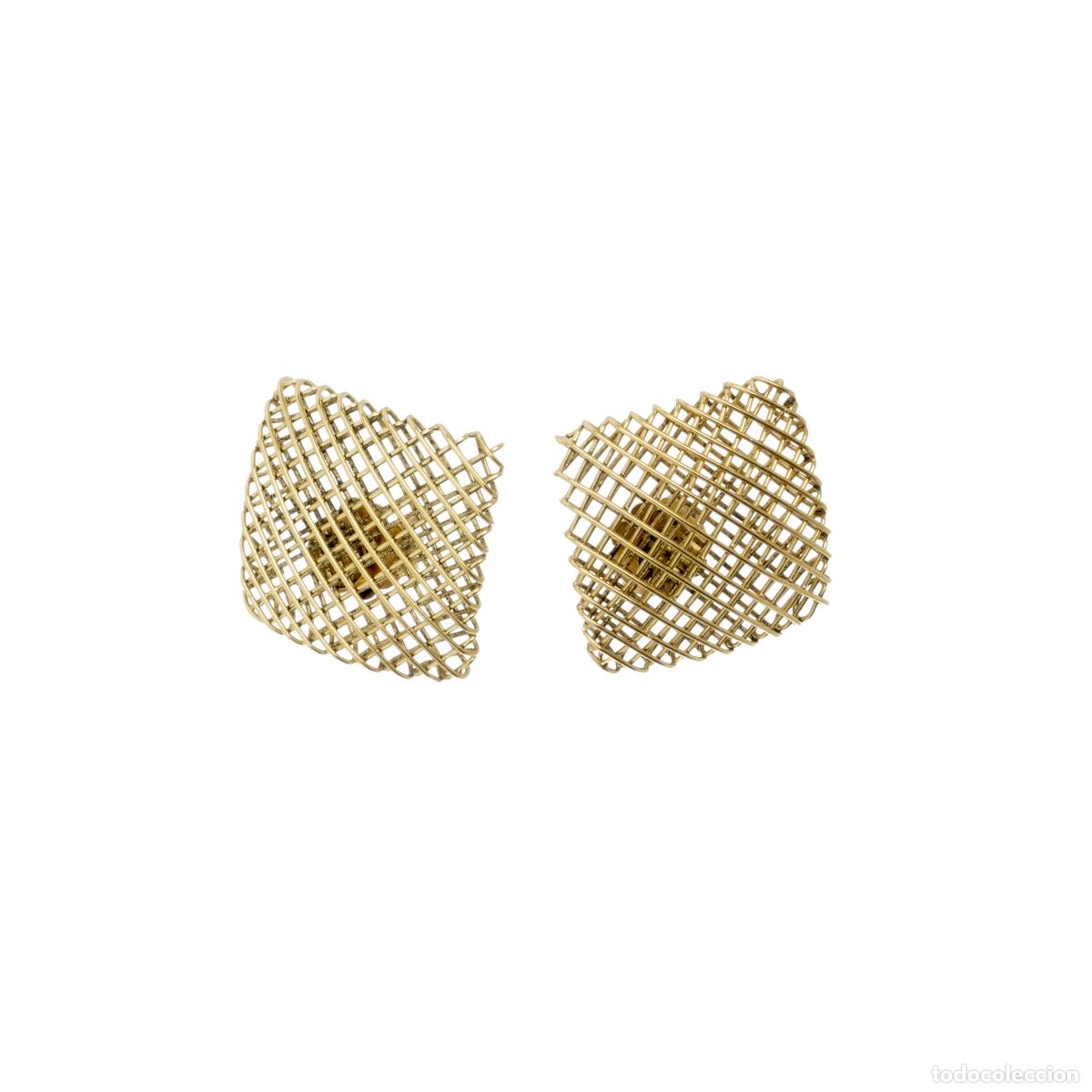 Gioielleria: Par de pendientes de oro de 19,2 quilates.