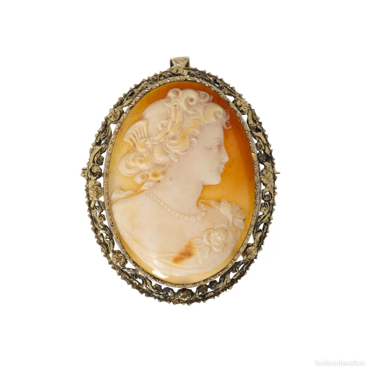 Joyeria: Plata - Broche/colgante de camafeo de plata - Foto 1