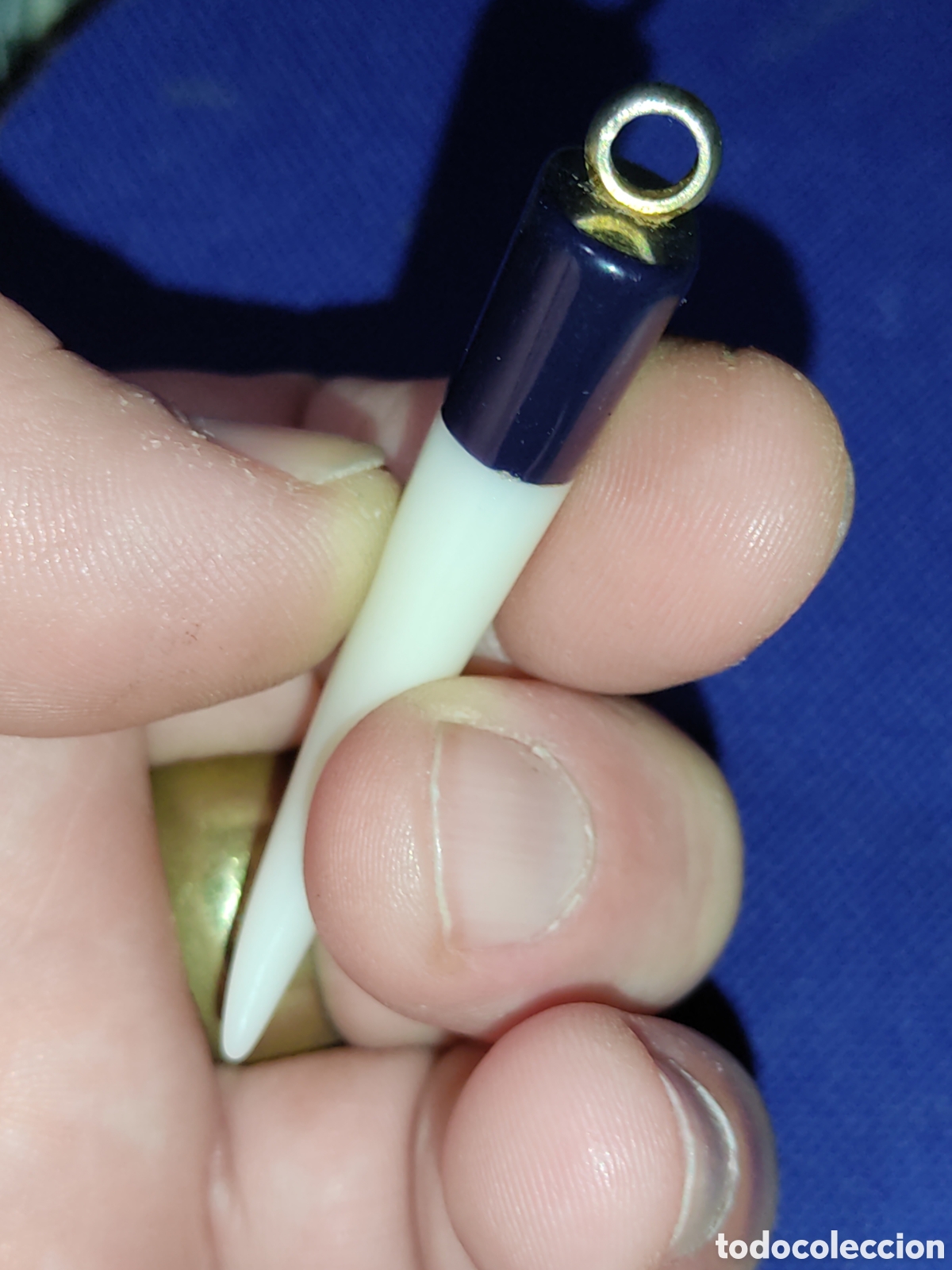 Joyeria: Colgante colmillo para cord&oacute;n de baquelita. - Foto 5