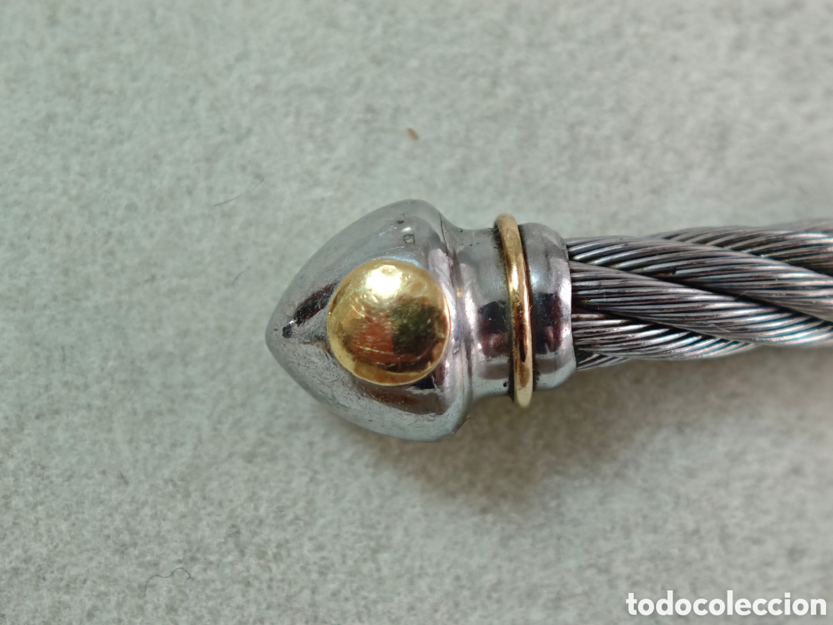 Joyeria: PULSERA DE ACERO Y ORO 18 K PROBADI - Foto 4