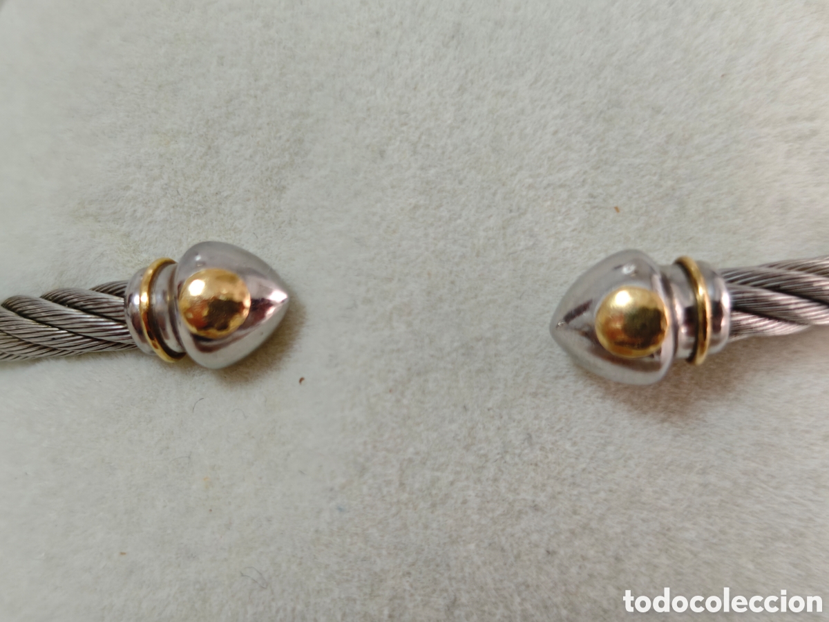 Joyeria: PULSERA DE ACERO Y ORO 18 K PROBADI - Foto 2