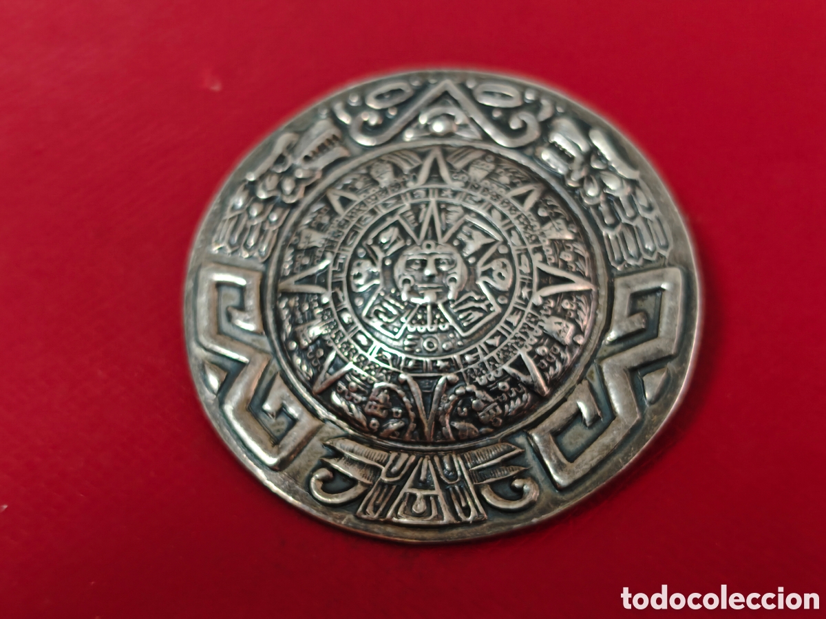 Joyeria: Colgante broche azteca en plata de ley - Foto 2