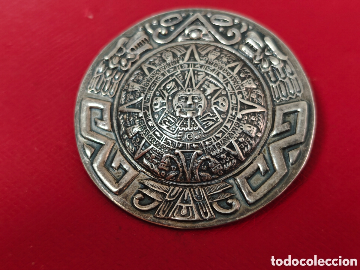 Joyeria: Colgante broche azteca en plata de ley - Foto 3