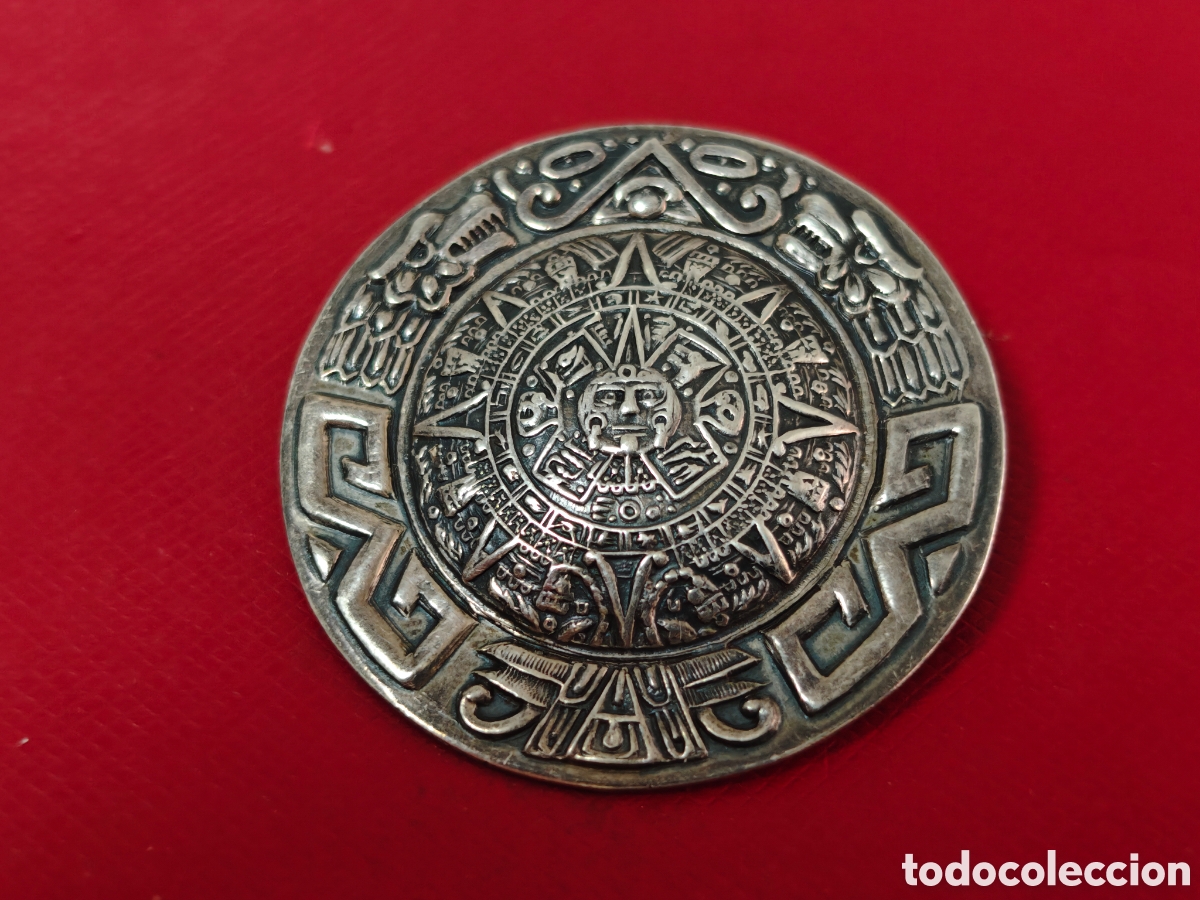 Joyeria: Colgante broche azteca en plata de ley - Foto 4