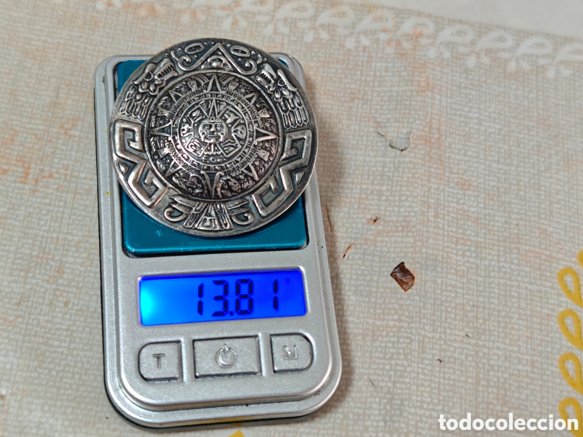 Joyeria: Colgante broche azteca en plata de ley - Foto 8